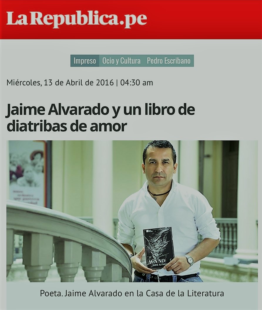Escritor Jaime Alvarado